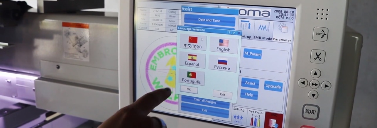 Ricoma CHT2 панель